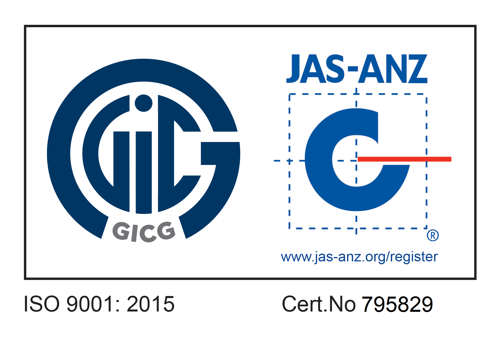 JAZ-ANZ-ISO-9001: 2015 Cert.No 795829